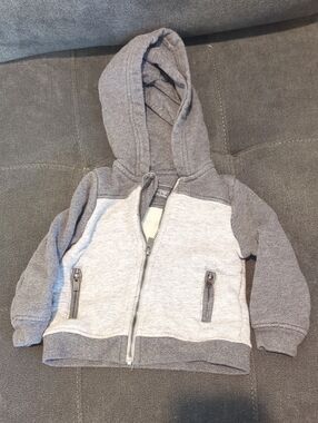 Vince Kids Two-Tone Gray Jacket